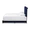 Baxton Studio Candace Luxe and Glamour Navy Velvet Upholstered Full Size Bed 149-8947 - alternate 8